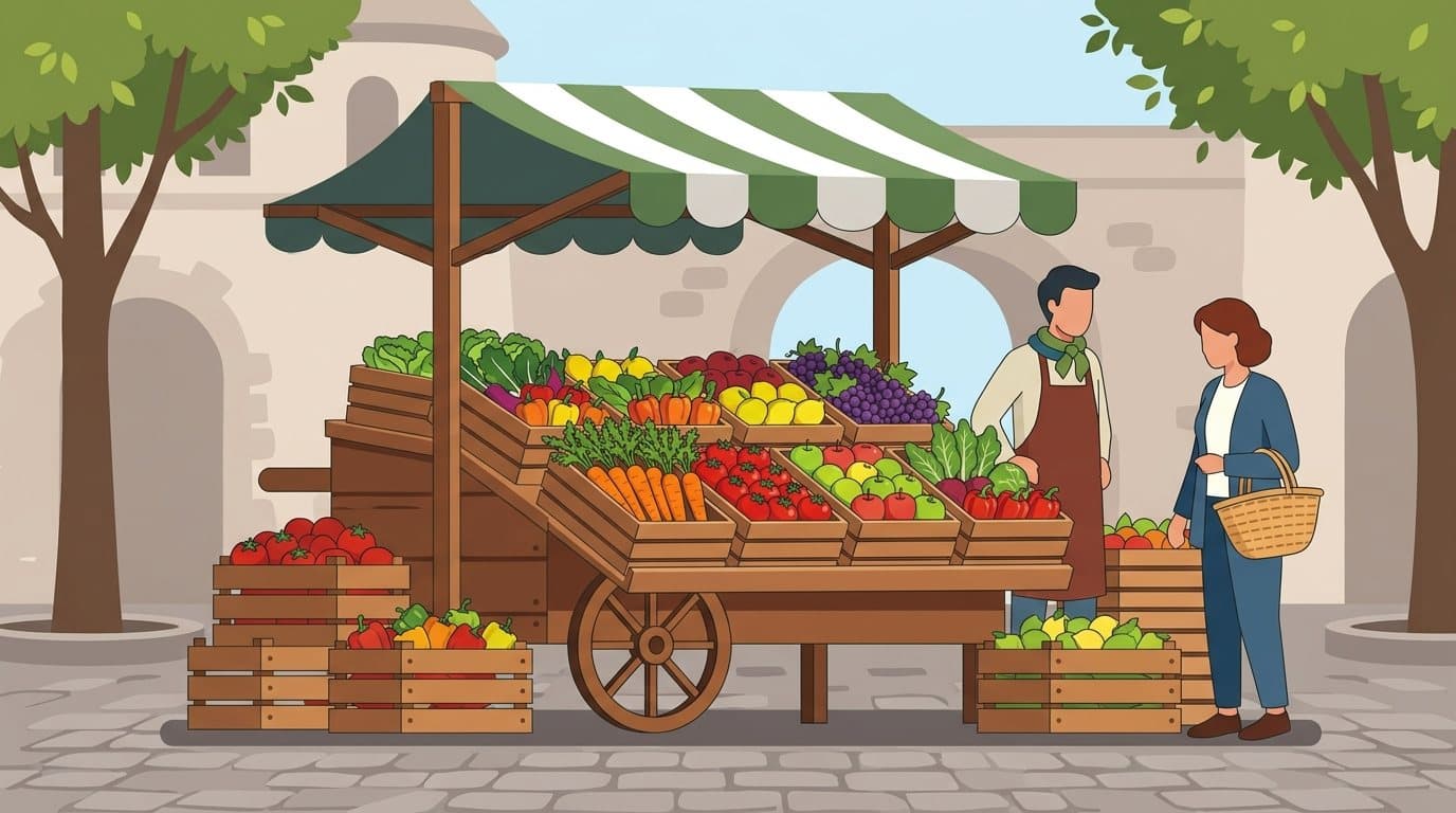 At the market